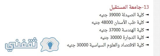 جامعة المستقبل الخاصة