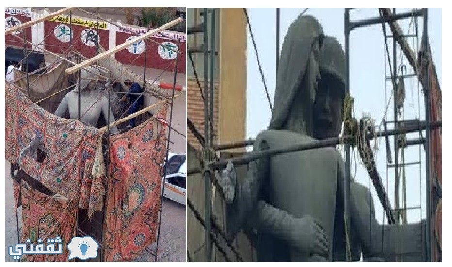 تعديل تمثال أم البطل وازالة الجندي المصري