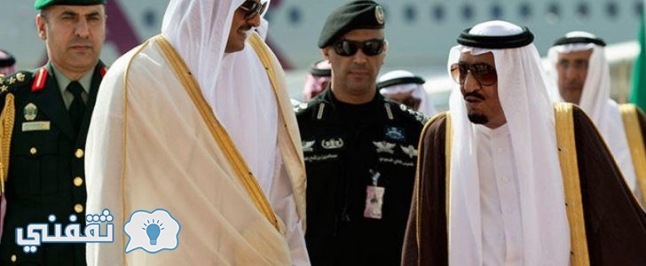 الملك سلمان يرقص العرضة بالفيديو : مراسم استقبال الملك سلمان فى قطر