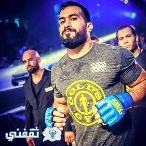 فوز المصارع المصري أسامة الصعيدي على السعودي مصطفى راشد