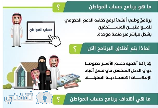 موعد التسجيل في برنامج حساب المواطن السعودي