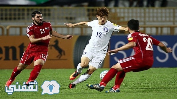 نتيجة مباراة كوريا الجنوبية وسوريا
