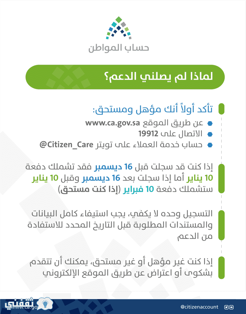 رابط تسجيل حساب المواطن | موقع البوابة الإلكترونية ca.gov.sa لتحديث البيانات وأهلية الاستحقاق