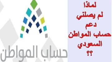 دعم حساب المواطن