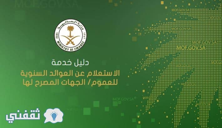 خدمة الاستعلام عن العوائد السنوية للمواطنين إلكترونياً برقم الهوية الوطنية عبر موقع وزارة المالية السعودية