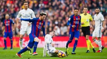 تشكيلة برشلونة وريال مدريد