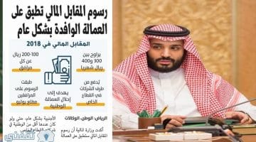 رسوم الوافدين 2018 | مقدار المقابل المالي علي الوافدين من وزارة المالية السعودية