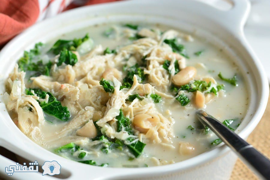 طريقة عمل شوربة الفراخ بالفاصوليا و الكريمة