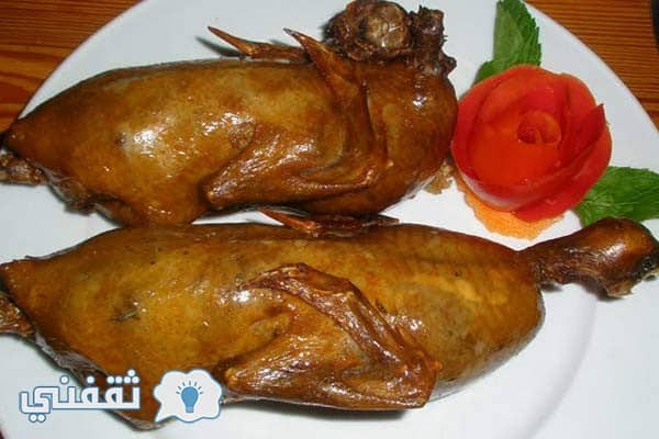 طريقة بسيطة لعمل الحمام المحشي مع الأرز بالخلطة1