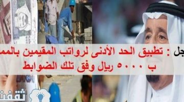 الحد الادنى لاجور العماله الوافده