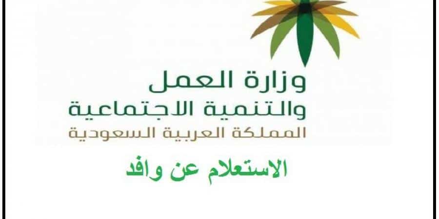 استعلام عن وافد من وزارة العمل والتنمية الاجتماعية السعودية ثقفني