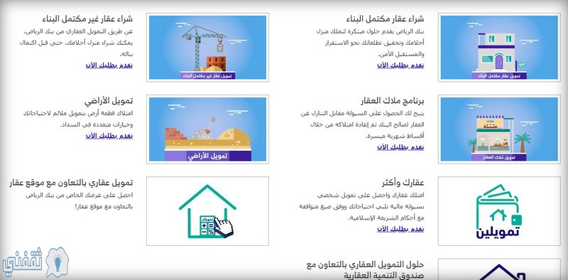 التمويل العقاري بنك الرياض
