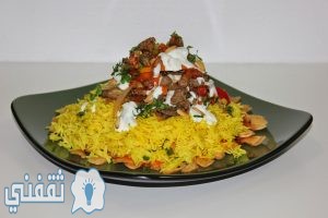 فتة الشاورما باللحم