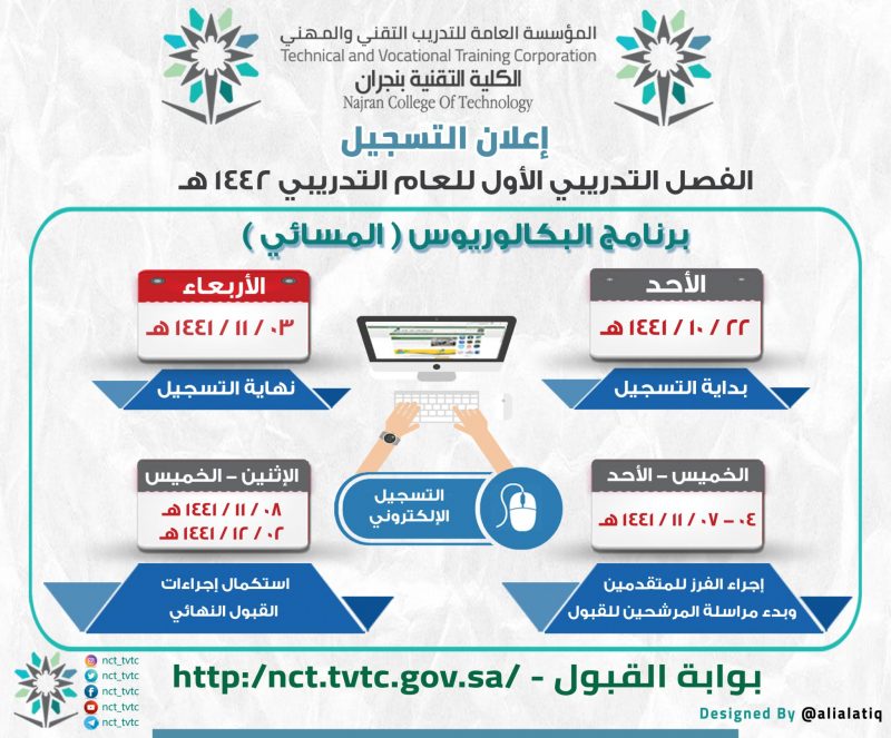 فتح باب القبول والتعيينات لكلية الاتصال والمعلومات بالرياض والكلية التقنية بنجران علمني