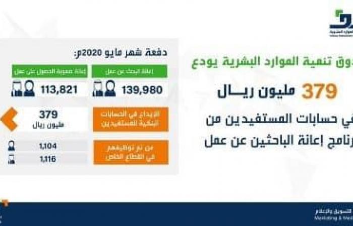 برنامج إعانة البحث عن عمل وإيداع 379 مليون ريال سعودي في ...