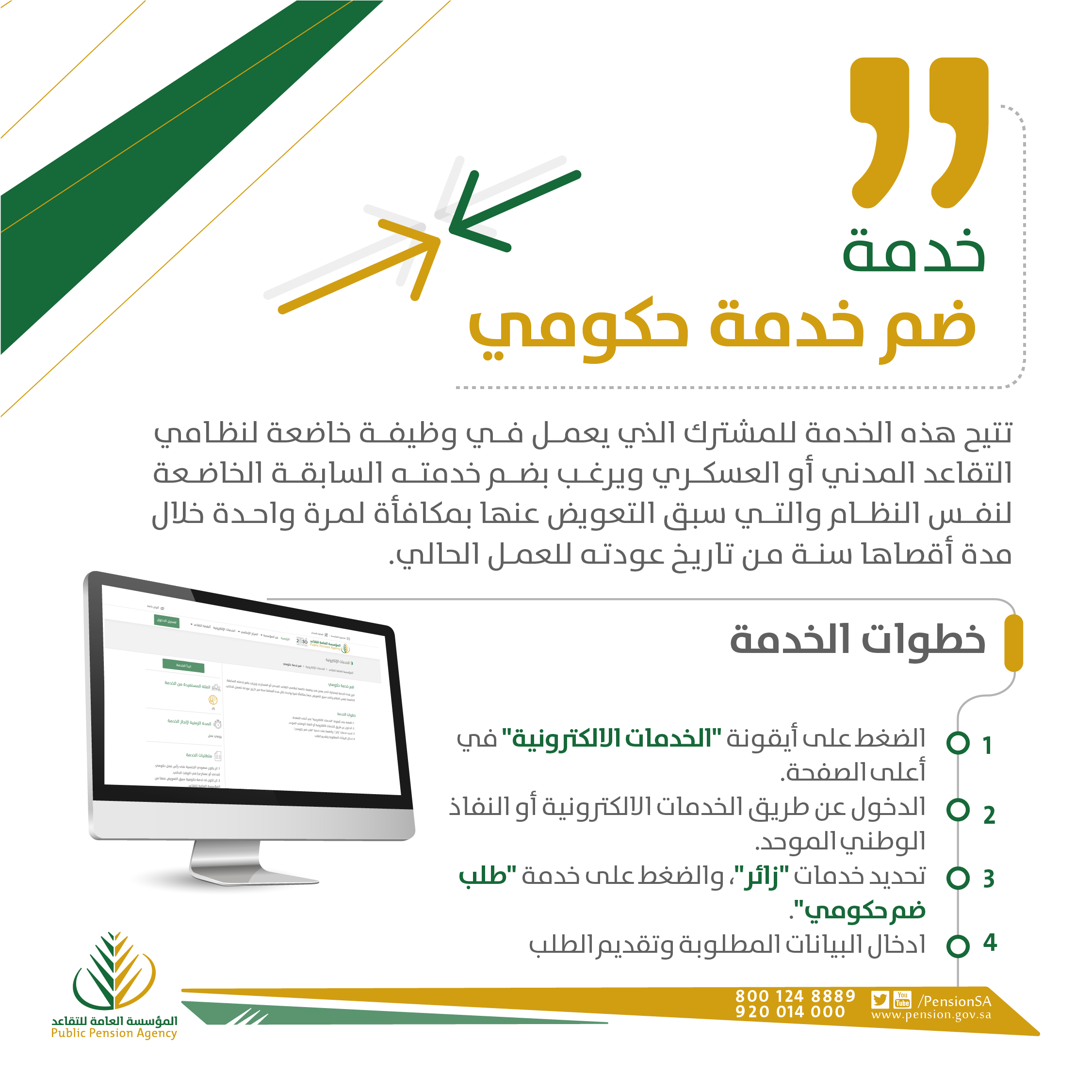 خدمات المؤسسة العامة للتقاعد