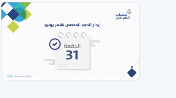 إيداع الدعم الدفعة 31 حساب المواطن