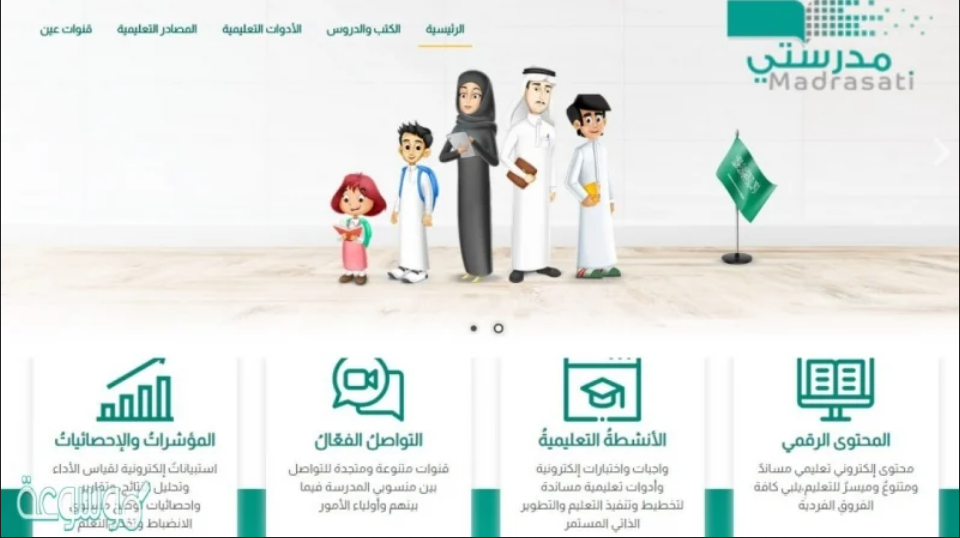 محتويات منصة مدرستي من انشطة تعليمية