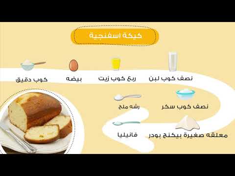خشبي ثلاثي بجانب مكونات الكيكة الاسفنجية Teachanshi Com