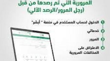 المخالفات المرورية ابشر