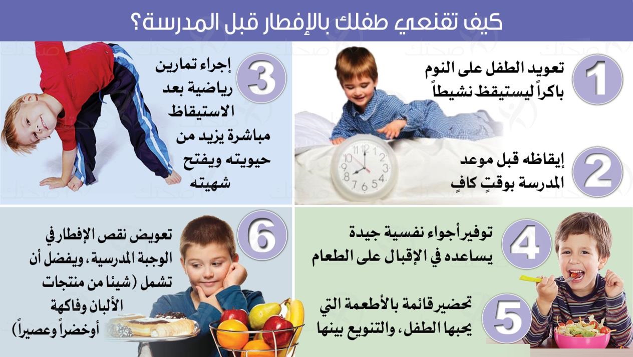 أنواع طعام تقدم الى الطفل لزيادة التركيز والانتباه في المدرسة