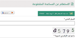 المساعدة المقطوعة برقم الطلب