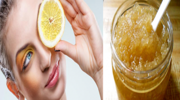 العسل والليمون لتقشير الجسم