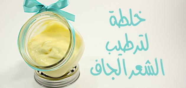 ترطيب الشعر الجاف