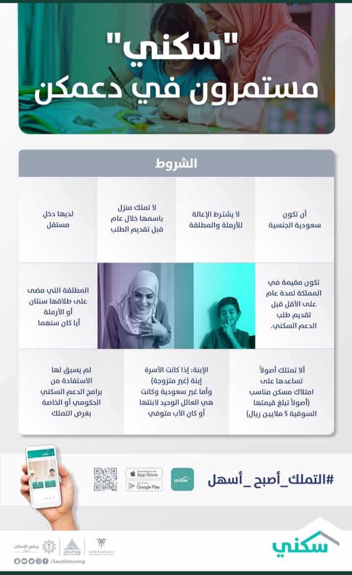 شروط الحصول على دعم سكني