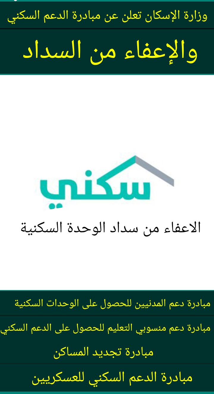 الدعم وزارة السكني الاسكان شروط الإستفادة