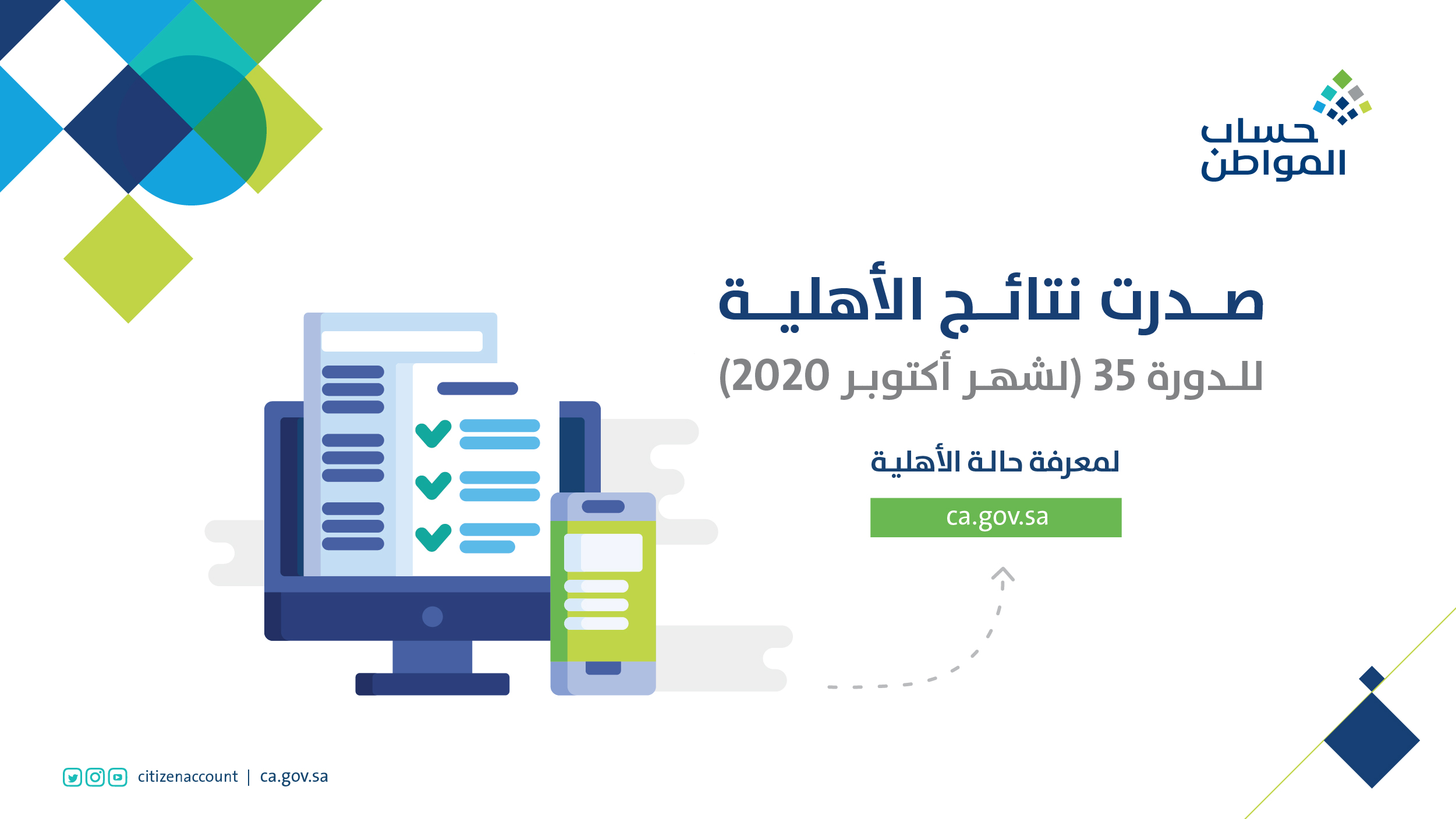 موعد صرف الدفعة الـ 35  لشهر أكتوبر 2020