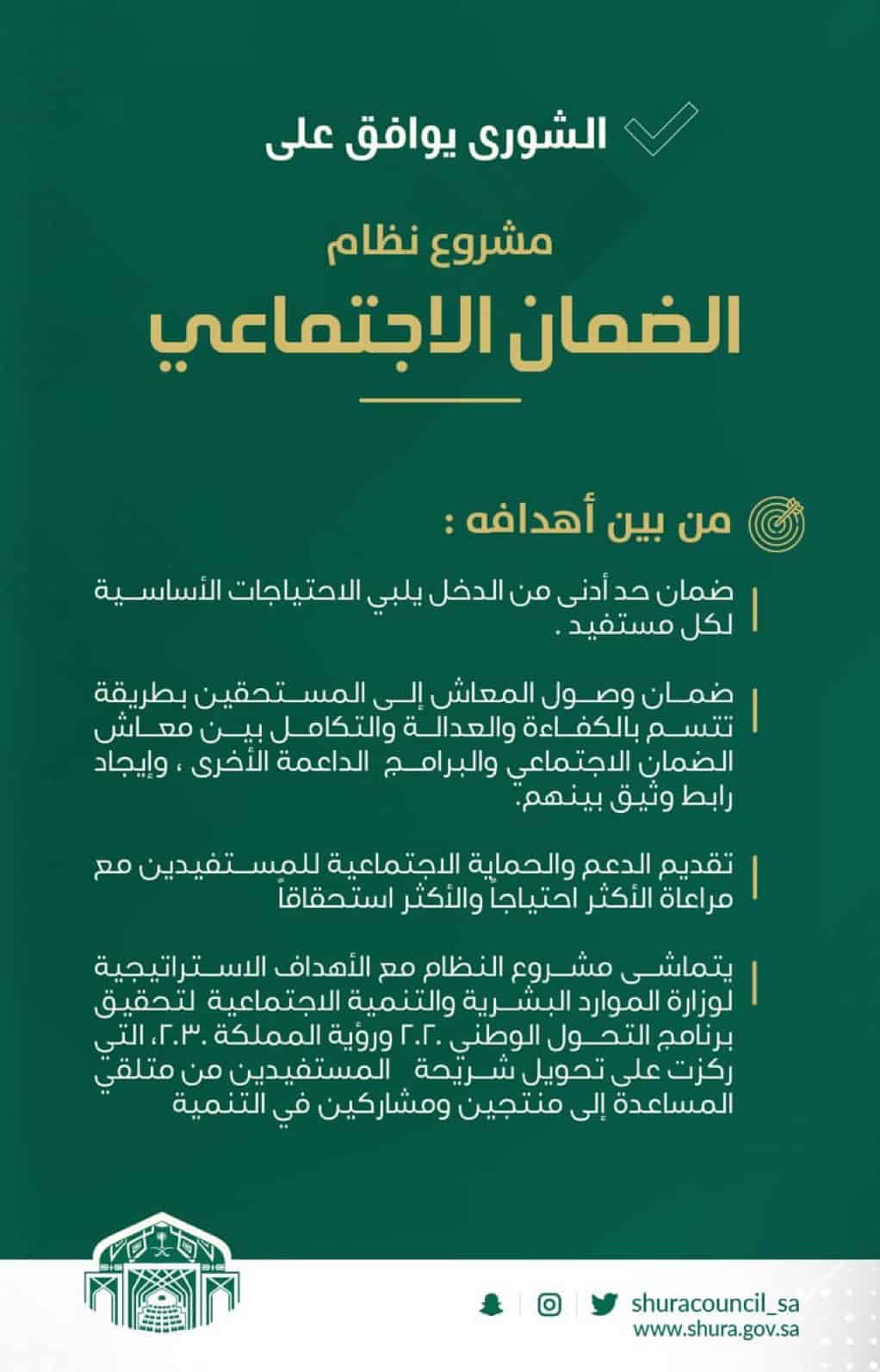 نظام الضمان الاجتماعي الجديد الفئات الممنوعة من الصرف وآلية الاستحقاق ثقفني
