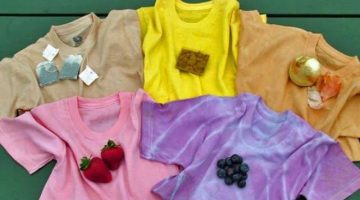 صبغ الملابس بألوان طبيعية