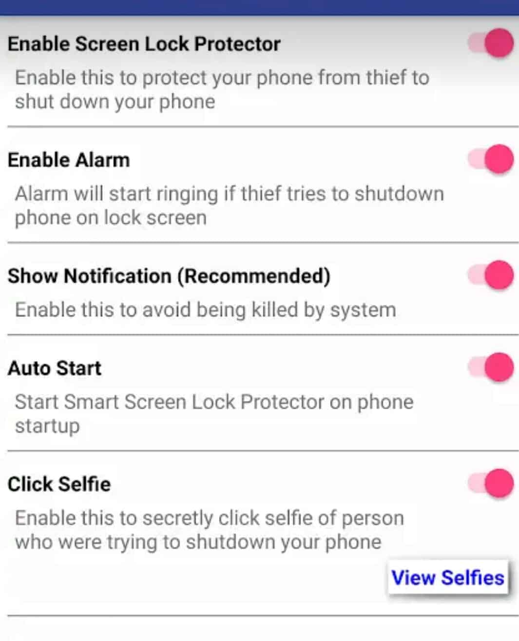 smart lock screen منع الهاتف من السرقة