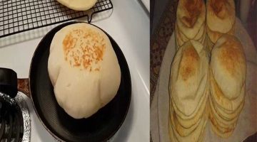 خبز الطاسه الهش