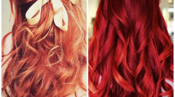 صبغ الشعر باللون الأحمر الأرجواني والناري