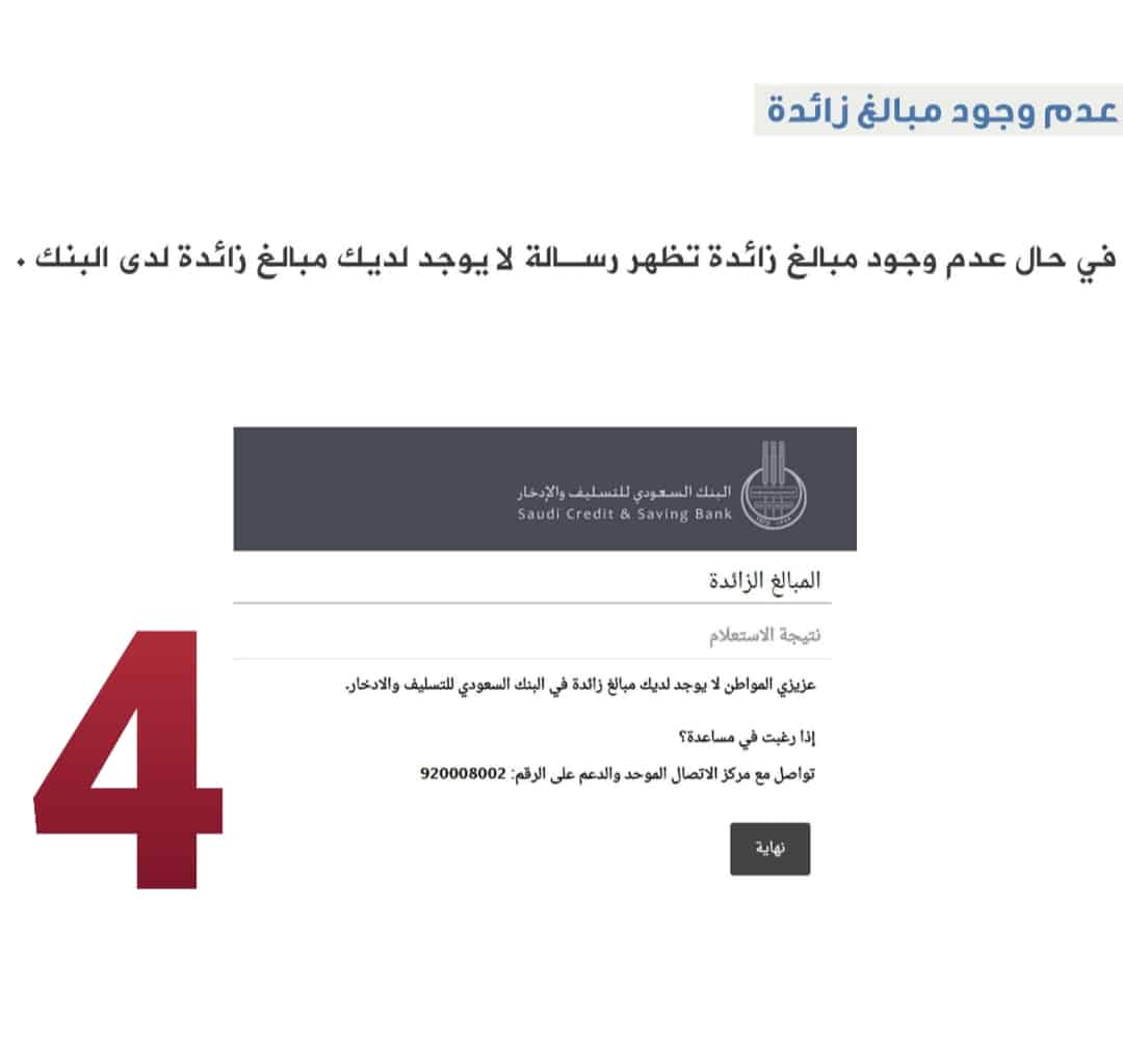 بنك التسليف بالسعودية وخطوات استرجاع المبالغ الزائدة بالصور
