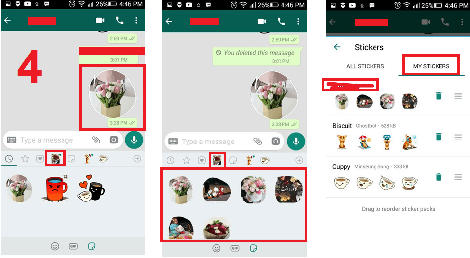 طريقة عمل ملصقات واتس اب