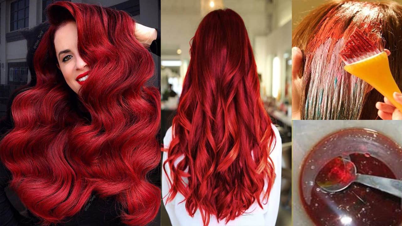 صبغات شعر طبيعية لصبغ الشعر أحمر أرجواني