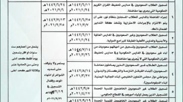 خطوات تسجيل الطلاب الجدد عبر نظام نور