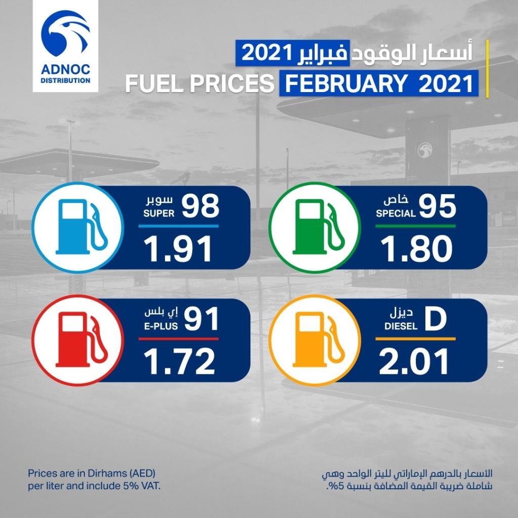 سعر البنزين لشهر فبراير 2021 في السعودية والإمارات ثقفني