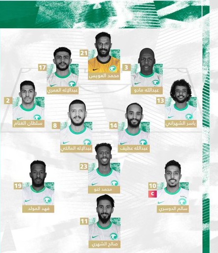 تشكيلة المنتخب السعودي 2021