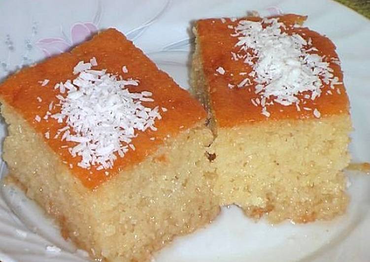 طريقة عمل بسبوسة جوز الهند بطعم مختلف ومذاق رائع في المنزل