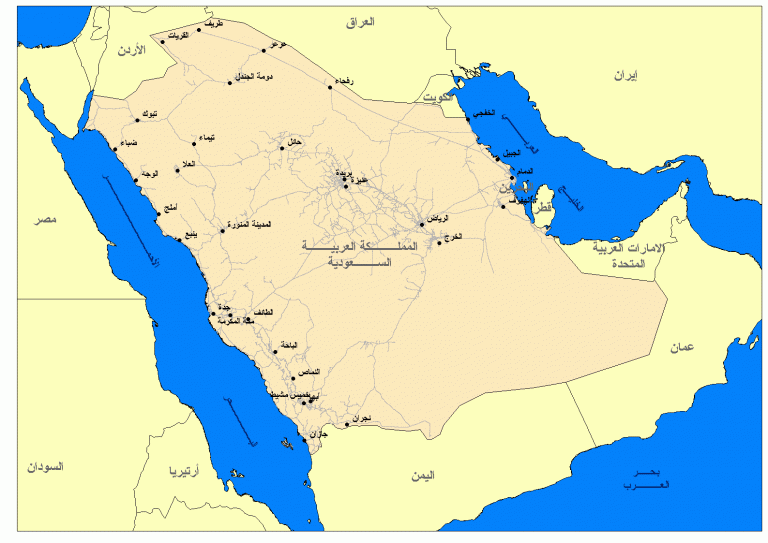 كم مساحة السعودية وعدد سكانها