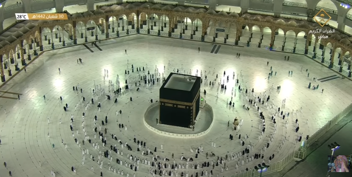 جدول أئمة المسجد الحرام رمضان 1442