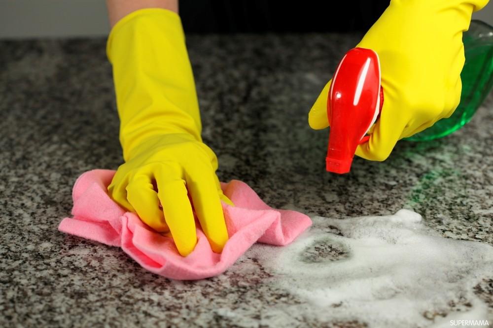 خلطات لتنظيف سيراميك المطبخ والحمام