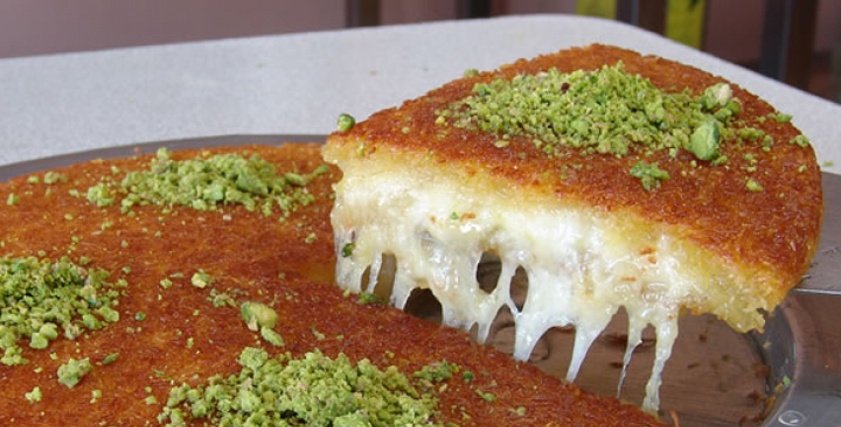 طرقة عمل الكنافة النابلسية علي الفحم في المنزل وبأقل تكلفة