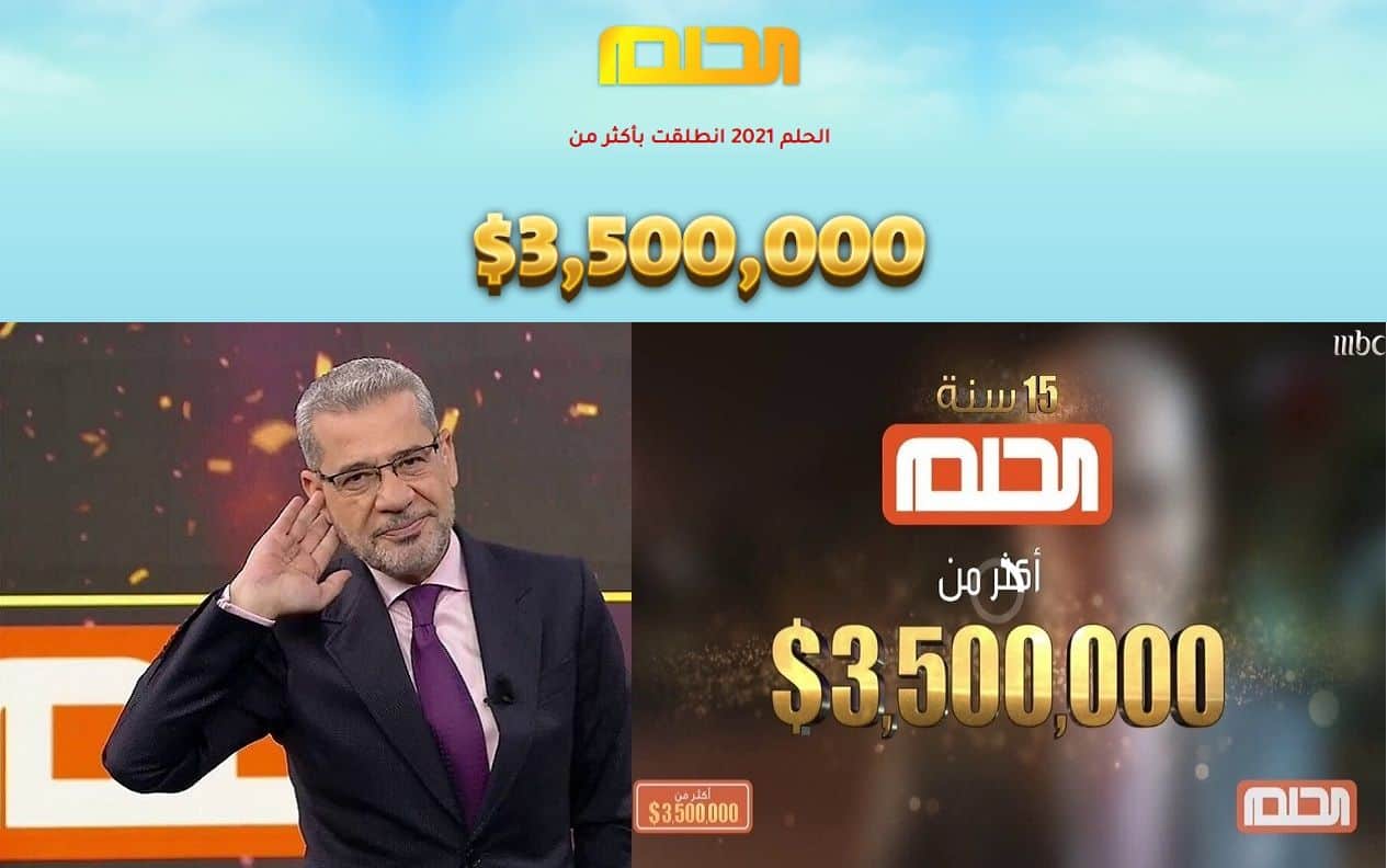 الاشتراك في مسابقة الحلم dream 2021 لربح جوائز تصل الى 3,500,000$