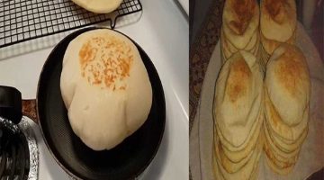 طريقة عمل خبز الطاسة