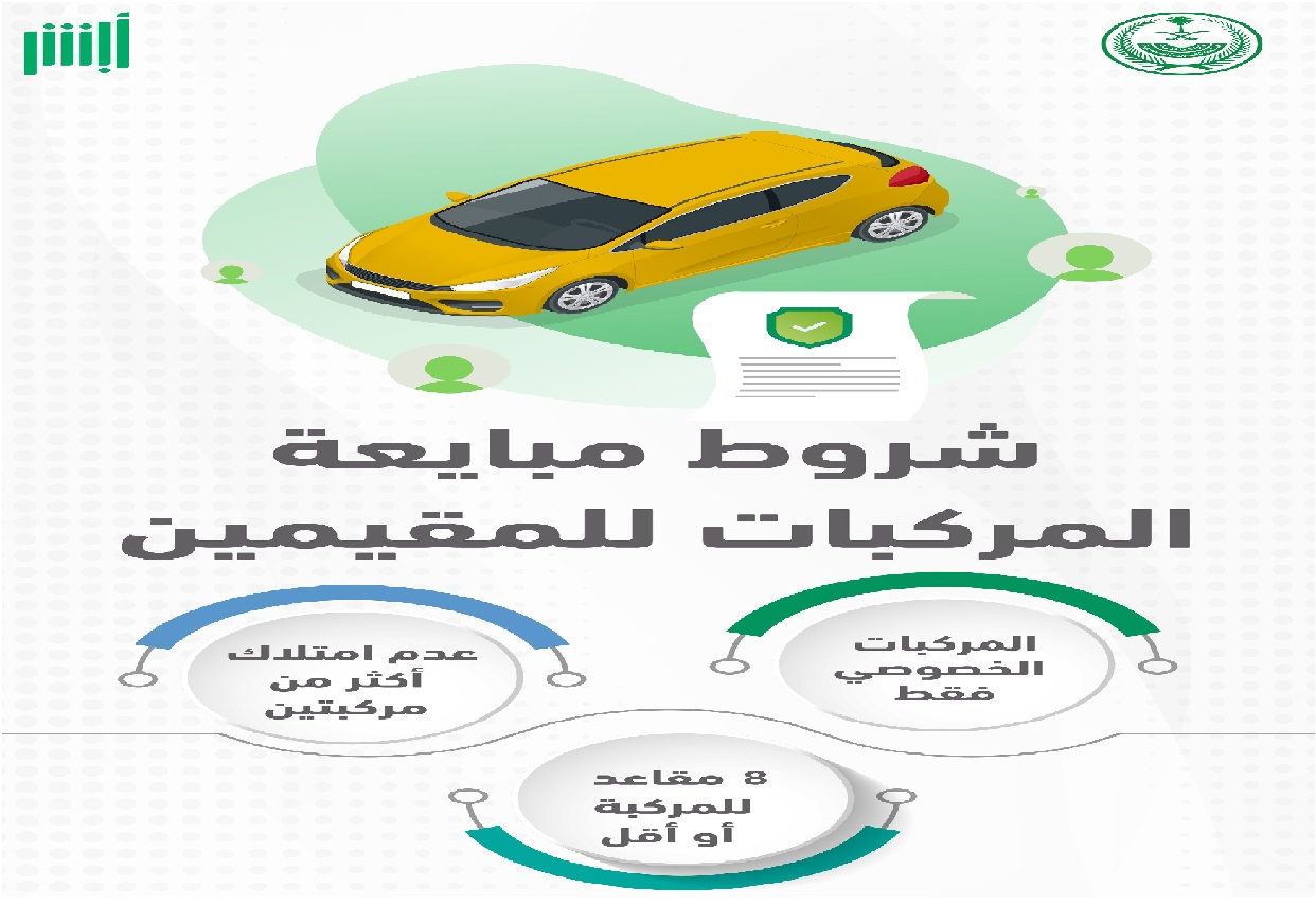 شروط مبايعة المركبات الى المقيمين